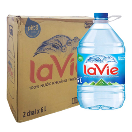 Thùng Nước Khoáng Lavie 6L