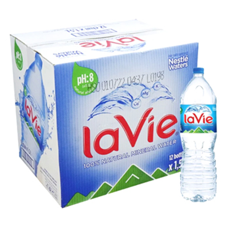 Thùng nước khoáng Lavie 1.5 L